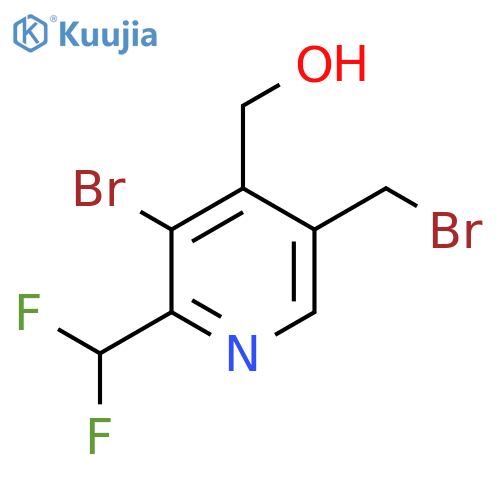 3-Bromo-5-(bromomethyl)-2-(difluoromethyl)pyridine-4-methanol structure