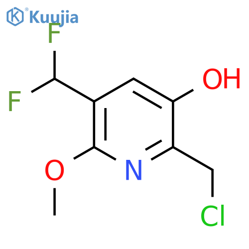 2-(Chloromethyl)-5-(difluoromethyl)-3-hydroxy-6-methoxypyridine structure