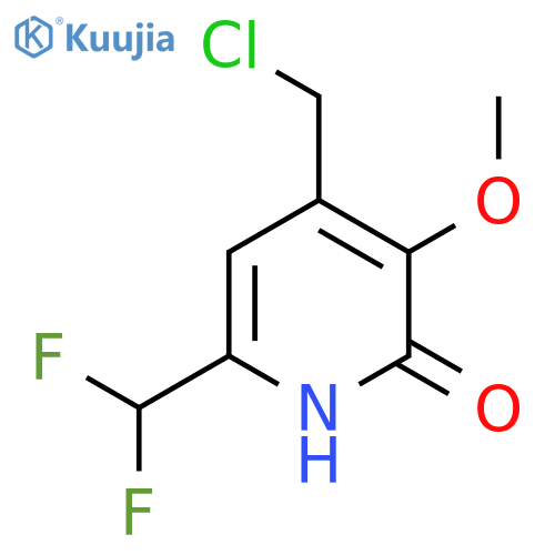4-(Chloromethyl)-6-(difluoromethyl)-2-hydroxy-3-methoxypyridine structure