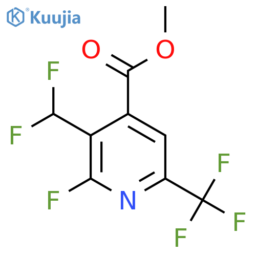 Methyl 3-(difluoromethyl)-2-fluoro-6-(trifluoromethyl)pyridine-4-carboxylate structure