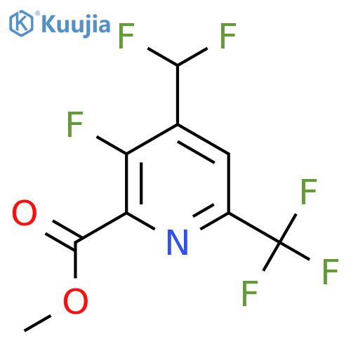 Methyl 4-(difluoromethyl)-3-fluoro-6-(trifluoromethyl)pyridine-2-carboxylate structure