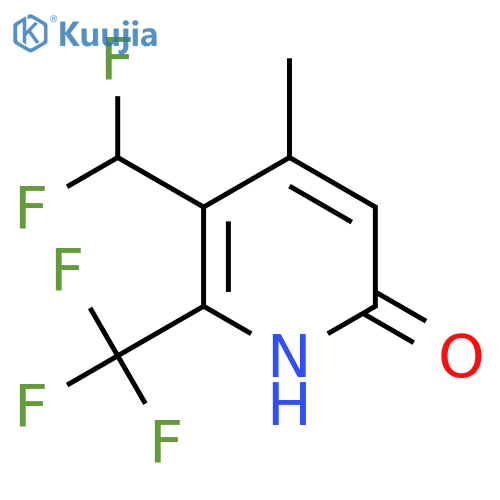 3-(Difluoromethyl)-6-hydroxy-4-methyl-2-(trifluoromethyl)pyridine structure
