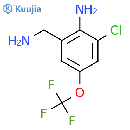2-Amino-3-chloro-5-(trifluoromethoxy)benzylamine structure