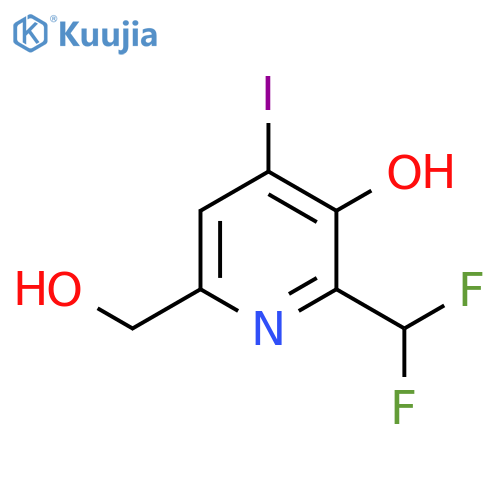 2-(Difluoromethyl)-3-hydroxy-4-iodopyridine-6-methanol structure
