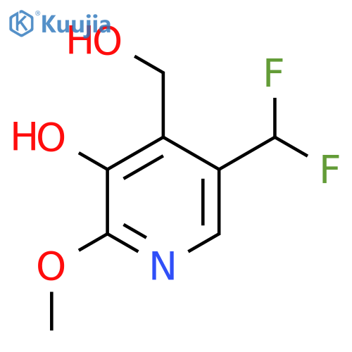 5-(Difluoromethyl)-3-hydroxy-2-methoxypyridine-4-methanol structure