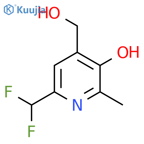 6-(Difluoromethyl)-3-hydroxy-2-methylpyridine-4-methanol structure