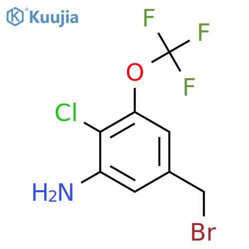 3-Amino-4-chloro-5-(trifluoromethoxy)benzyl bromide structure