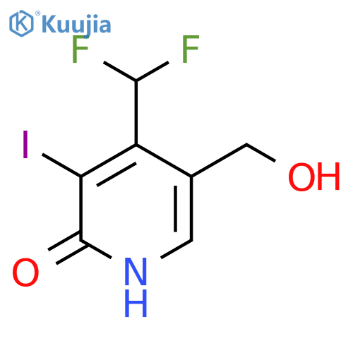 4-(Difluoromethyl)-2-hydroxy-3-iodopyridine-5-methanol structure