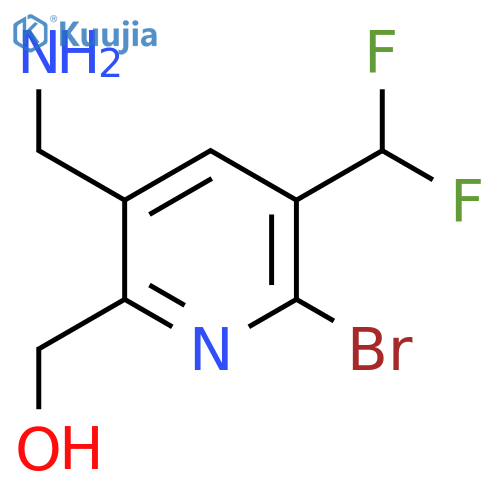 5-(Aminomethyl)-2-bromo-3-(difluoromethyl)pyridine-6-methanol structure