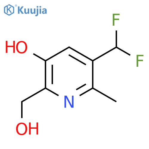 3-(Difluoromethyl)-5-hydroxy-2-methylpyridine-6-methanol structure