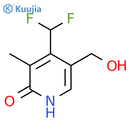 4-(Difluoromethyl)-2-hydroxy-3-methylpyridine-5-methanol structure