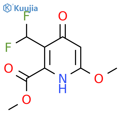 Methyl 3-(difluoromethyl)-4-hydroxy-6-methoxypyridine-2-carboxylate structure