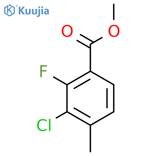 Methyl 3-chloro-2-fluoro-4-methylbenzoate structure