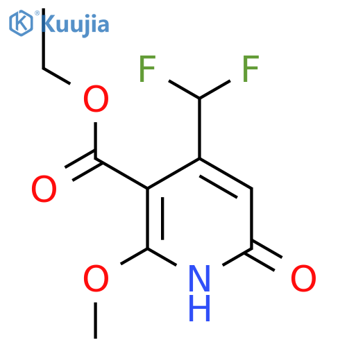 Ethyl 4-(difluoromethyl)-6-hydroxy-2-methoxypyridine-3-carboxylate structure