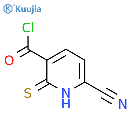 6-Cyano-2-mercaptonicotinoyl chloride structure