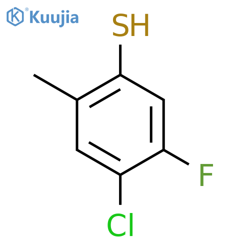 4-Chloro-5-fluoro-2-methylthiophenol structure