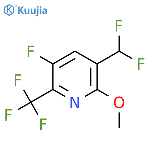 3-(Difluoromethyl)-5-fluoro-2-methoxy-6-(trifluoromethyl)pyridine structure