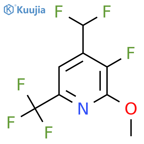 4-(Difluoromethyl)-3-fluoro-2-methoxy-6-(trifluoromethyl)pyridine structure
