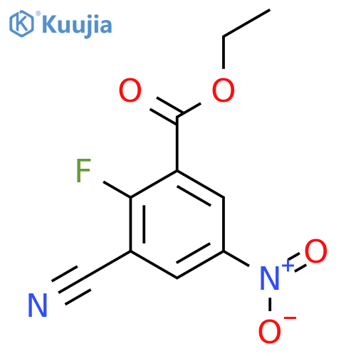 Ethyl 3-cyano-2-fluoro-5-nitrobenzoate structure