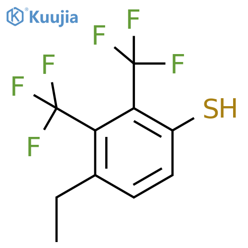 2,3-Bis(trifluoromethyl)-4-(ethyl)thiophenol structure