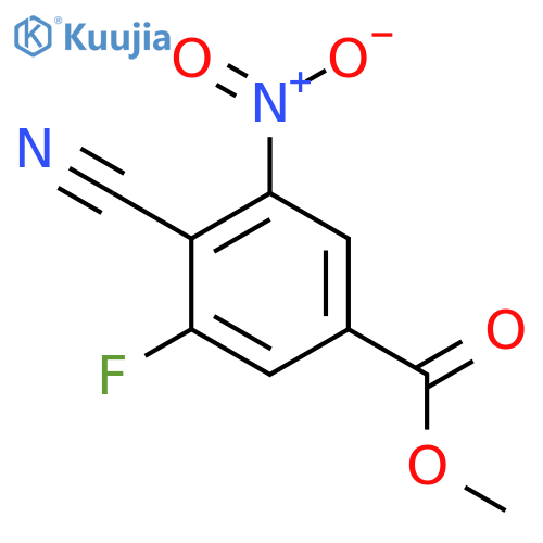Methyl 4-cyano-3-fluoro-5-nitrobenzoate structure