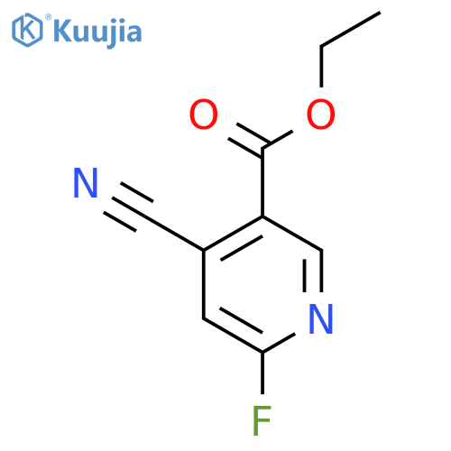 Ethyl 4-cyano-6-fluoronicotinate structure
