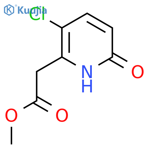 Methyl 3-chloro-6-hydroxypyridine-2-acetate structure