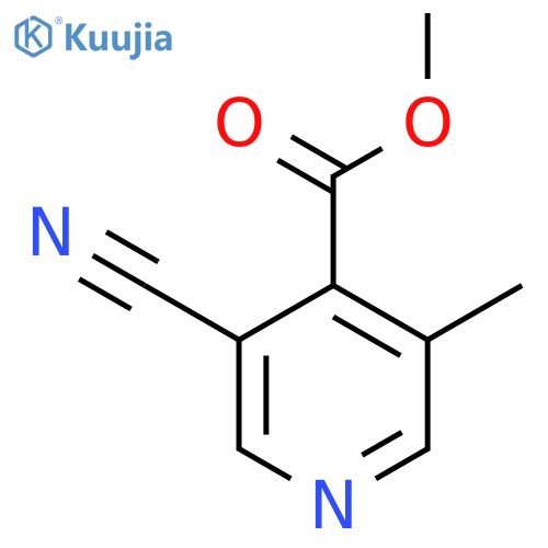 Methyl 3-cyano-5-methylisonicotinate structure