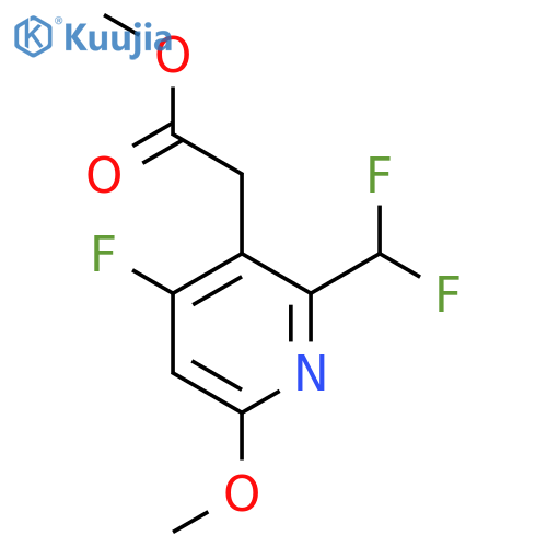 Methyl 2-(difluoromethyl)-4-fluoro-6-methoxypyridine-3-acetate structure