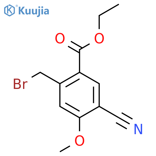 Ethyl 2-bromomethyl-5-cyano-4-methoxybenzoate structure