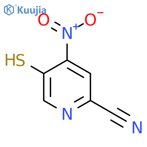 5-Mercapto-4-nitropicolinonitrile structure