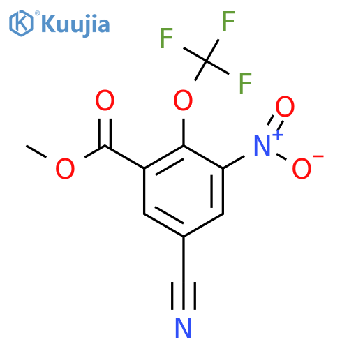 Methyl 5-cyano-3-nitro-2-(trifluoromethoxy)benzoate structure