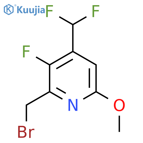 2-(Bromomethyl)-4-(difluoromethyl)-3-fluoro-6-methoxypyridine structure