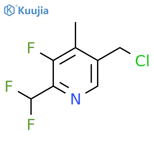5-(Chloromethyl)-2-(difluoromethyl)-3-fluoro-4-methylpyridine structure