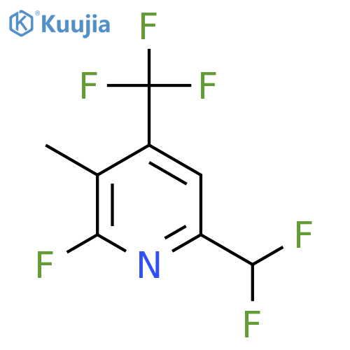 6-(Difluoromethyl)-2-fluoro-3-methyl-4-(trifluoromethyl)pyridine structure