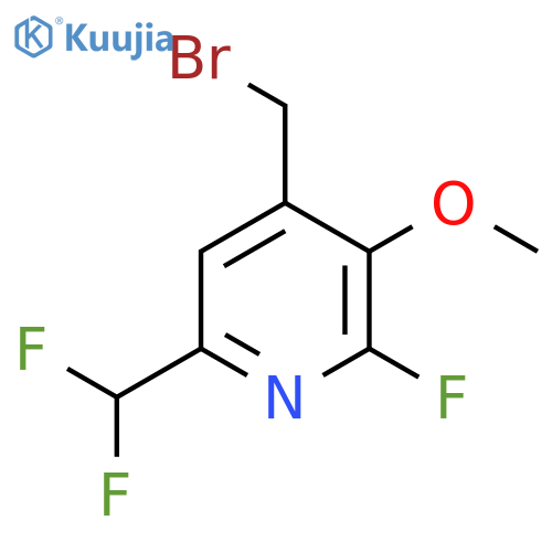 4-(Bromomethyl)-6-(difluoromethyl)-2-fluoro-3-methoxypyridine structure