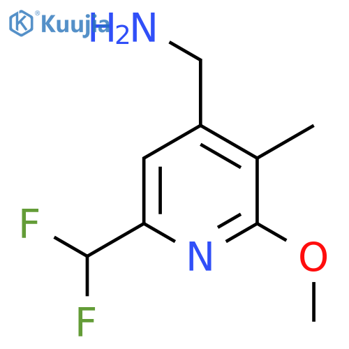 4-(Aminomethyl)-6-(difluoromethyl)-2-methoxy-3-methylpyridine structure