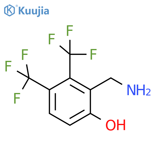 2,3-Bis(trifluoromethyl)-6-hydroxybenzylamine structure