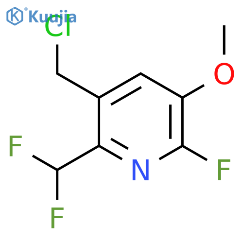 3-(Chloromethyl)-2-(difluoromethyl)-6-fluoro-5-methoxypyridine structure