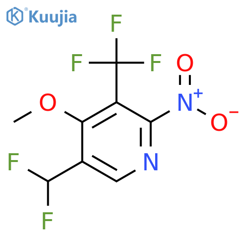 5-(Difluoromethyl)-4-methoxy-2-nitro-3-(trifluoromethyl)pyridine structure