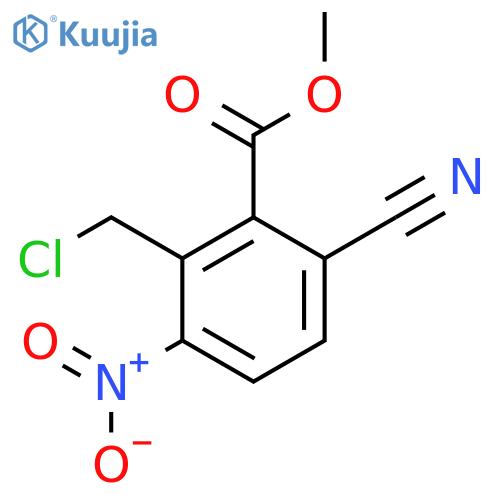 Methyl 2-chloromethyl-6-cyano-3-nitrobenzoate structure