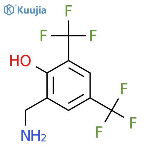3,5-Bis(trifluoromethyl)-2-hydroxybenzylamine structure