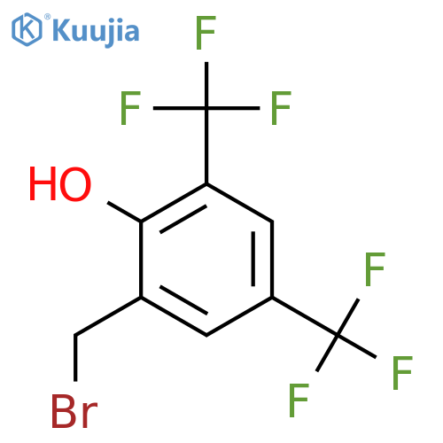 3,5-Bis(trifluoromethyl)-2-hydroxybenzyl bromide structure