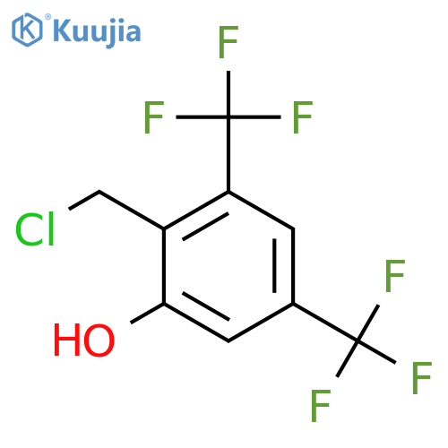 2,4-Bis(trifluoromethyl)-6-hydroxybenzyl chloride structure