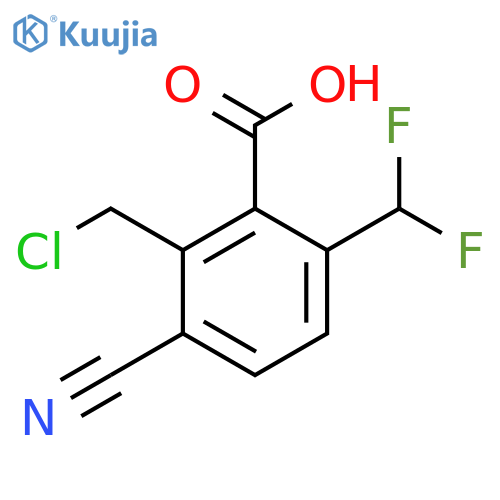 2-Chloromethyl-3-cyano-6-(difluoromethyl)benzoic acid structure