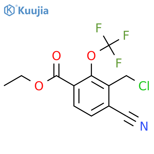Ethyl 3-chloromethyl-4-cyano-2-(trifluoromethoxy)benzoate structure