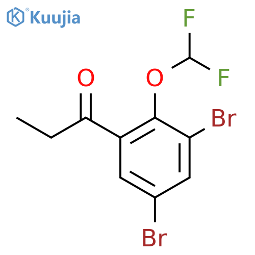 3',5'-Dibromo-2'-(difluoromethoxy)propiophenone structure