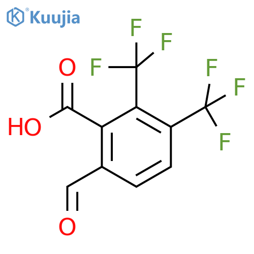 2,3-Bis(trifluoromethyl)-6-formylbenzoic acid structure