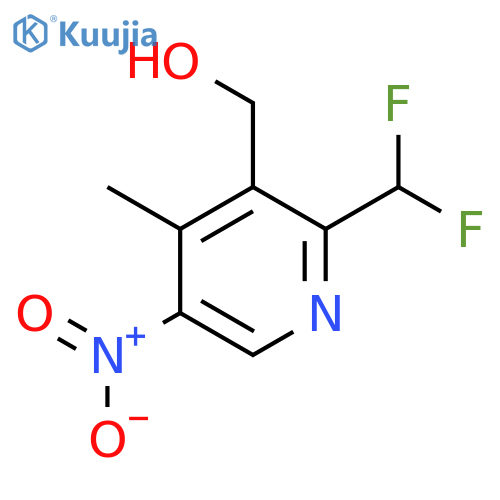2-(Difluoromethyl)-4-methyl-5-nitropyridine-3-methanol structure