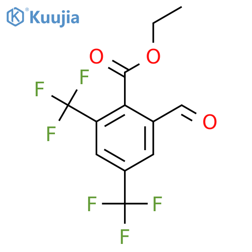 Ethyl 2,4-bis(trifluoromethyl)-6-formylbenzoate structure